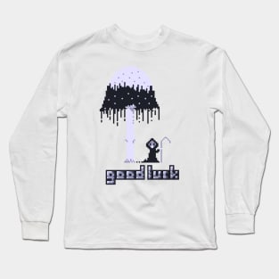 Grim Reaper Pixelart Long Sleeve T-Shirt